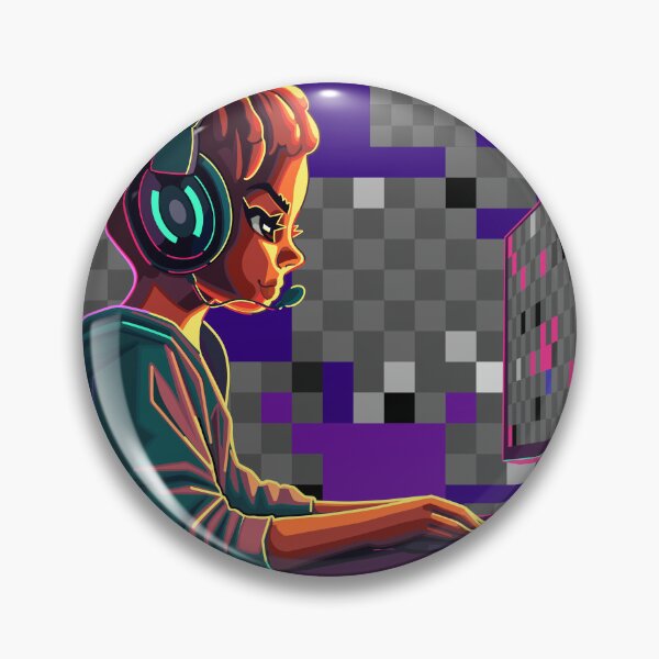 Item preview, African girl programmer in front of a computer designed and sold by Ekaterina Glazkova.