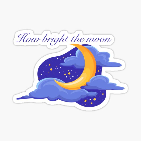 Aperçu de l'œuvre Bridgerton "Comme la lune est brillante" citation du titre de l'épisode créée et vendue par CurliQuote.