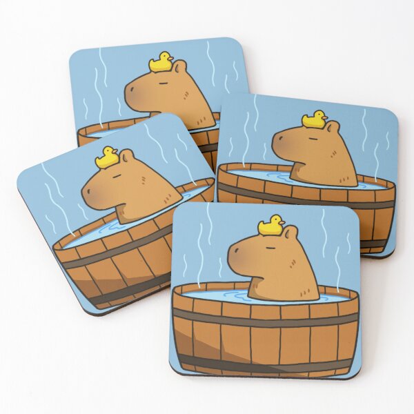 Item preview, Cappybara Having A Bath designed and sold by InspiredByPros.