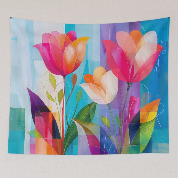 Item preview, Cubist Tulips designed and sold by HarperSkye.