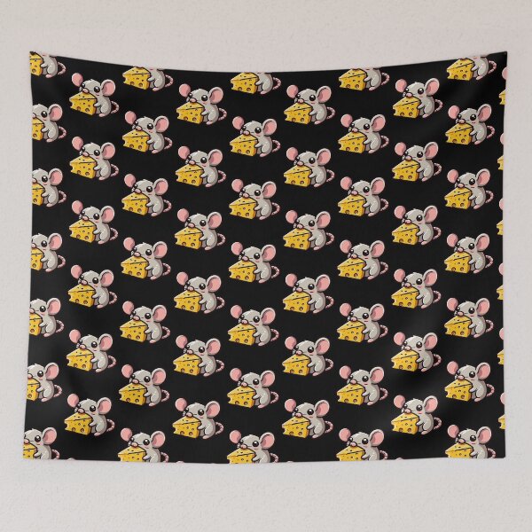 Item preview, Cute Mouse Eating Cheese Triangle - Mouse Lover designed and sold by Artistoos.