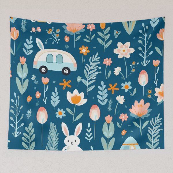 Item preview, vector art in the style of Matisse poster, johanna basford , calming colours designed and sold by Nanthikan.