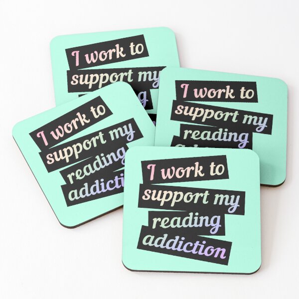 Item preview, I Work To Support My Reading Addiction designed and sold by ElenDiArt.