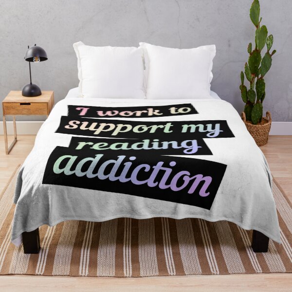 Item preview, I Work To Support My Reading Addiction designed and sold by ElenDiArt.