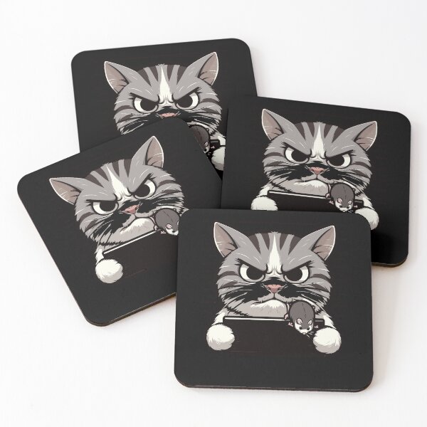 Item preview, Angry Mugshot Cat Devours Mouse - Mugshot Cat Lover designed and sold by Artistoos.