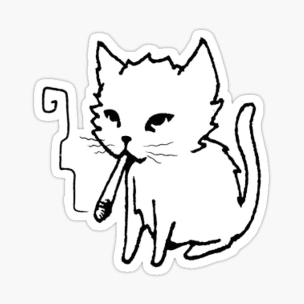 Item preview, cigarette cat  designed and sold by CyberClother.