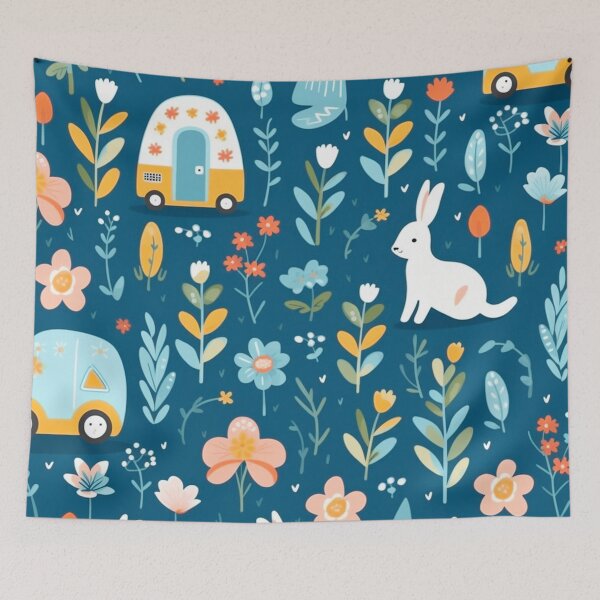 Item preview,  vector art in the style of Matisse poster, johanna basford , calming colours designed and sold by Nanthikan.