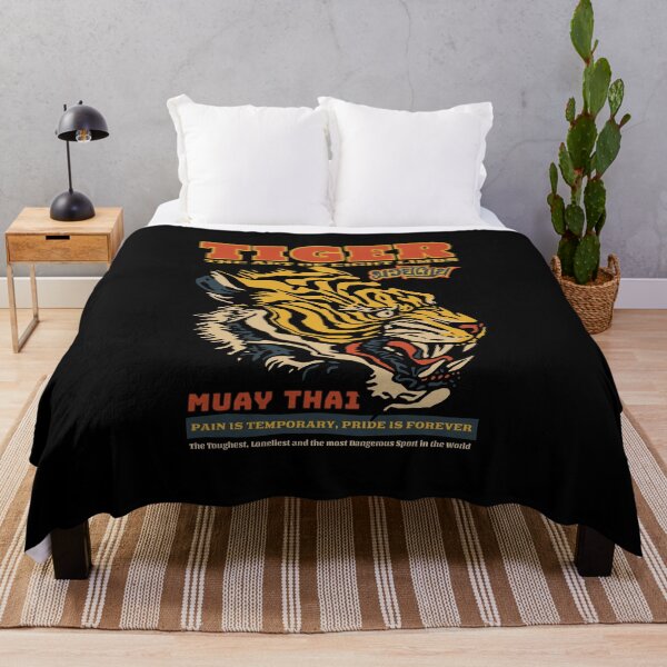 Item preview, Vintage Muay Thai Tiger Tattoo designed and sold by KewaleeTee.