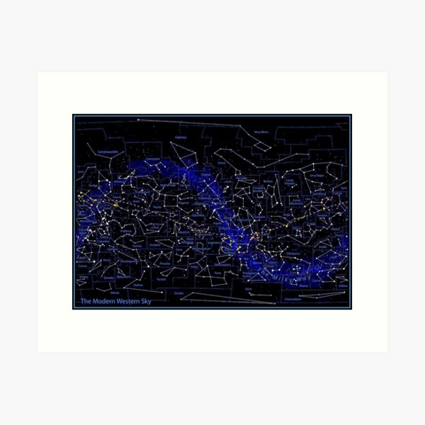 Item preview, The Modern Western Night Sky Print designed and sold by posterbobs.