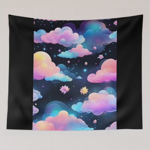 Item preview, florescent clouds designed and sold by ritusdesigns.