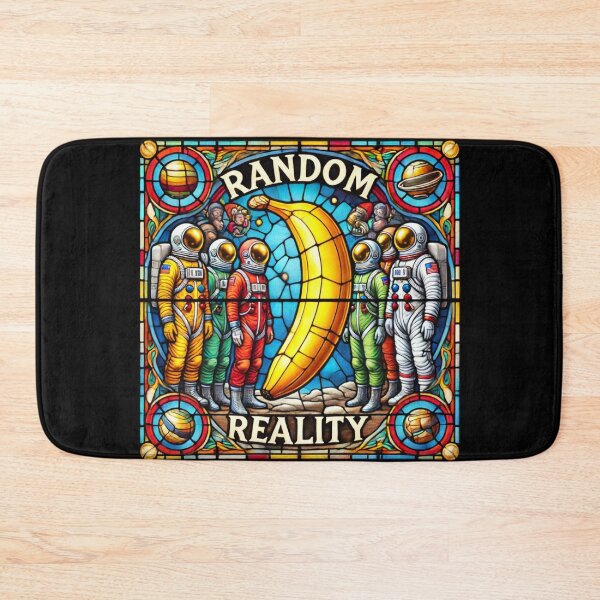 Item preview, Random Reality - The stained glass window of the astronauts and the banana designed and sold by Random-Reality.