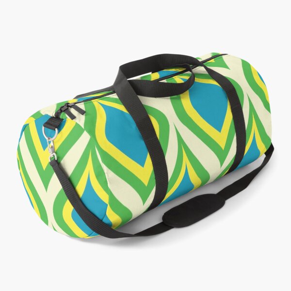 Item preview,  Retro Ogee Peacock Pattern in Green, Blue and Yellow  designed and sold by Yasminepatterns .