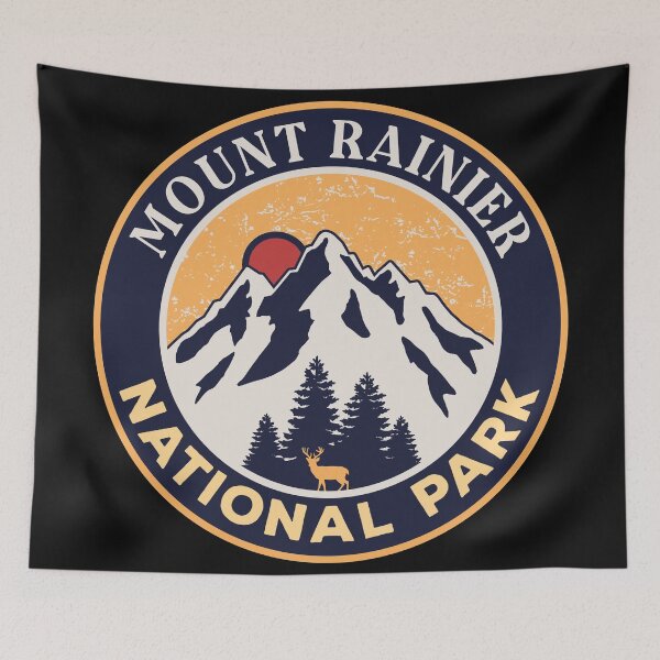 Item preview, Mount Rainier National Park-Vintage designed and sold by graphic-map.