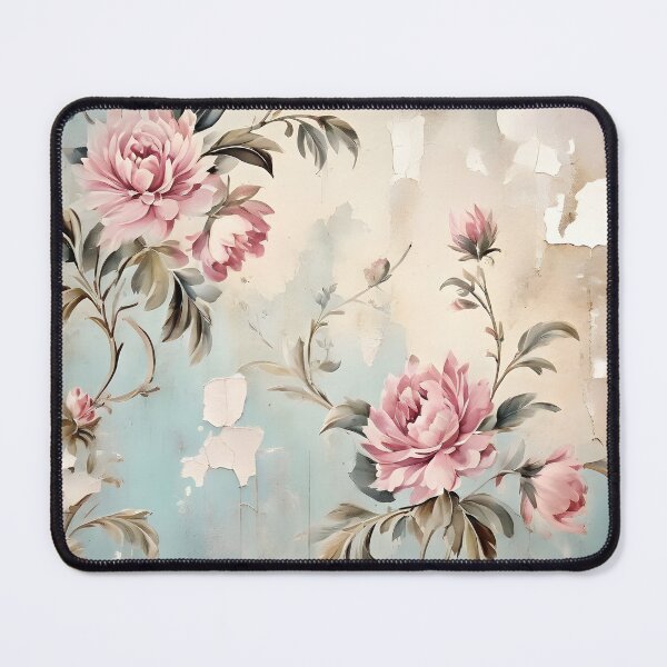 Item preview, Old vintage wallpaper with floral pattern designed and sold by Naturitude.