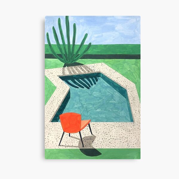 Item preview, David Hockney Art - Chair and Poolside designed and sold by DorisFinkbeiner.