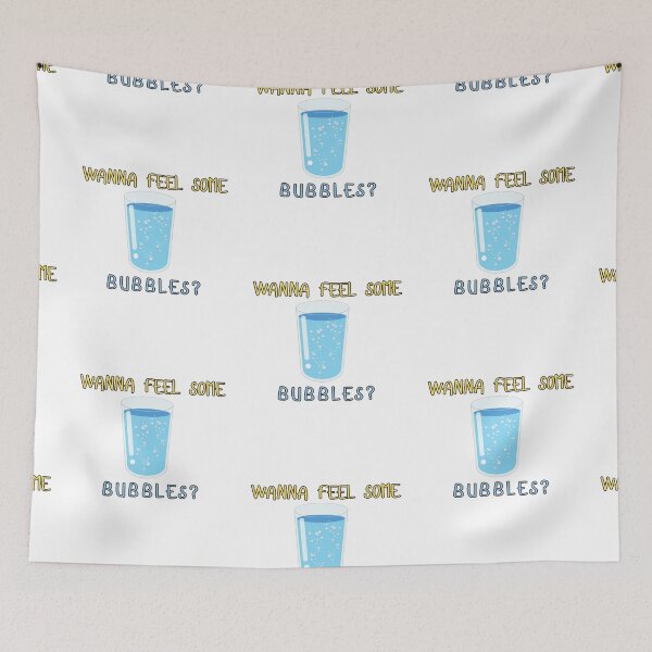 Item preview, Sparkling water funny phrase Wanna Feel Some bubbles? designed and sold by Pojak.