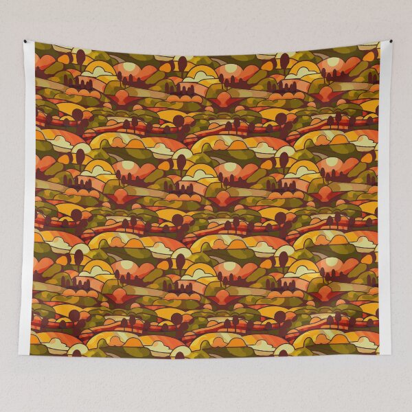 Item preview, Landscape minimal relax autumn feel vibe	 designed and sold by Alessandro Remo Mazzoni Remotextiles.