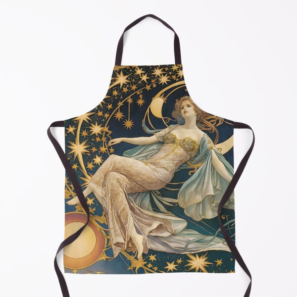 Artikelvorschau, Inspiriert von Alphonse Mucha Mond und Sterne entworfen und verkauft von Tamas Das.
