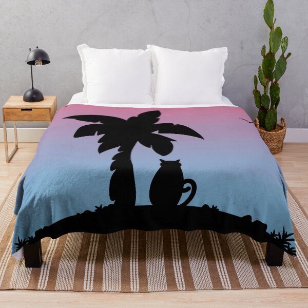 Item preview, Black cat and coconut tree designed and sold by TiffyChaa.