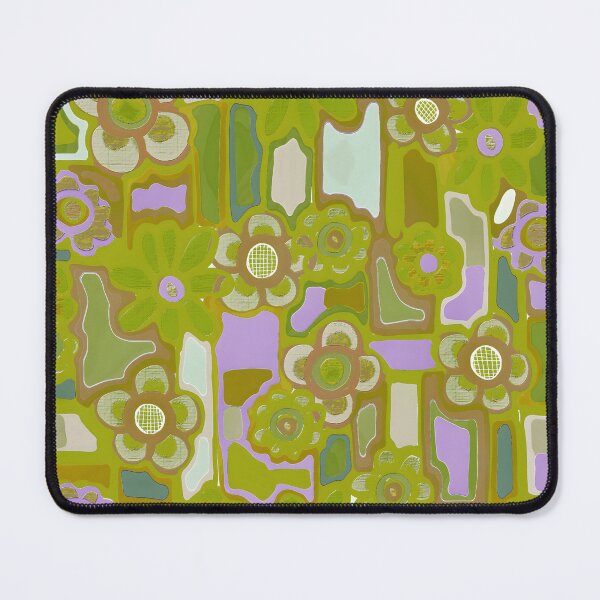 Item preview, Floodle retro olive lilac mess designed and sold by bekki smith.