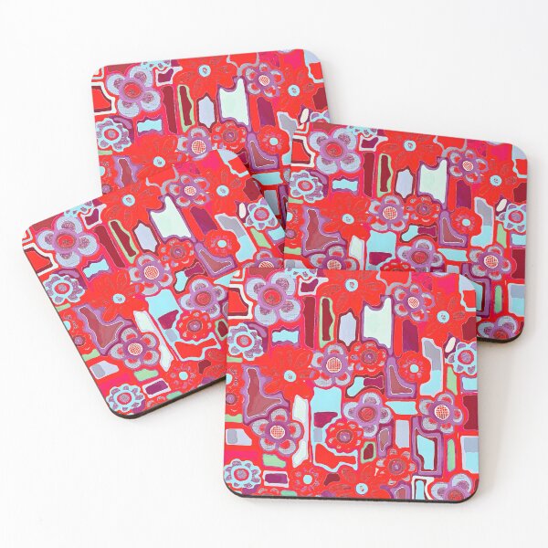 Item preview, Floodle retro candy apple red mess designed and sold by bekki smith.