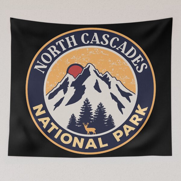 Item preview, North Cascades National Park-Vintage designed and sold by graphic-map.