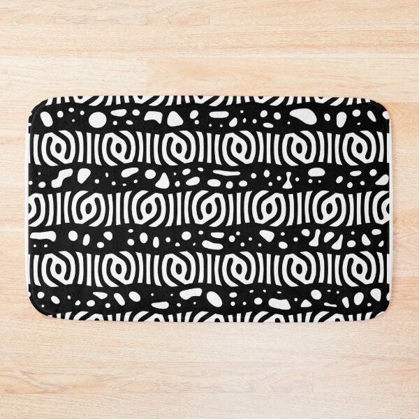 Item preview, Geological Cross Section Turing Pattern (Black and White) designed and sold by avperth.