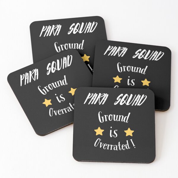 Item preview,  PARA SQUAD  GROUND is OVERRATED ! designed and sold by GlamfulDesign.
