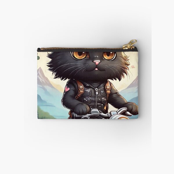 Item preview, Cute motorcyclist kitten designed and sold by M-Y-A-R-T-.