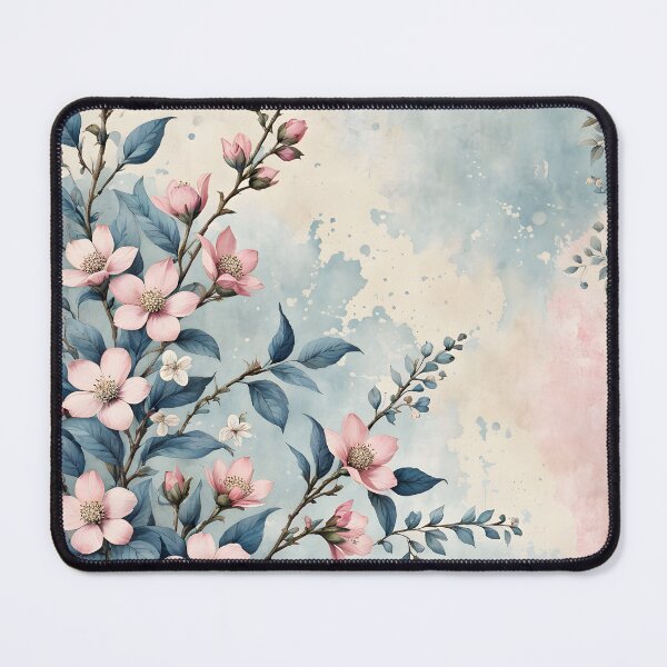 Item preview, Shabby floral wallpaper designed and sold by Naturitude.