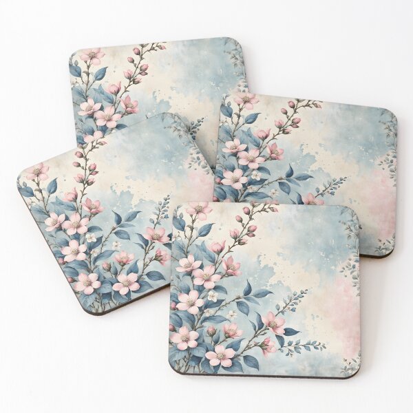Item preview, Shabby floral wallpaper designed and sold by Naturitude.