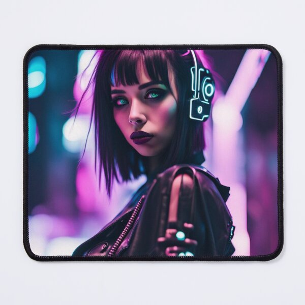 Item preview, Neon Cyber Girl, Cyberpunk Photography, Original Design designed and sold by Burn-Ego.