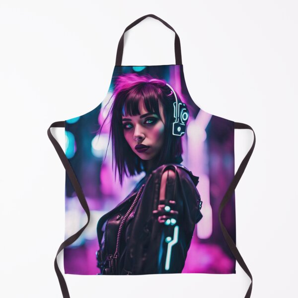 Item preview, Neon Cyber Girl, Cyberpunk Photography, Original Design designed and sold by Burn-Ego.