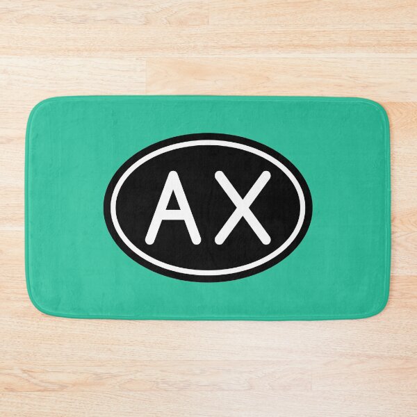 Item preview, AX Initials Monogram Oval White Letters designed and sold by Jeallan Designs.