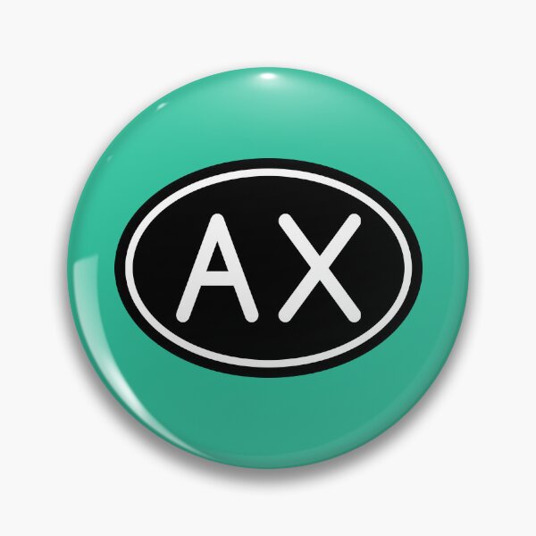 Item preview, AX Initials Monogram Oval White Letters designed and sold by Jeallan Designs.