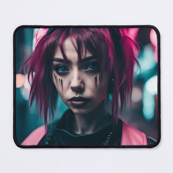 Artikelvorschau, Cyber Goth Girl, Cyberpunk Fotografie, Original-Design entworfen und verkauft von Burn-Ego.