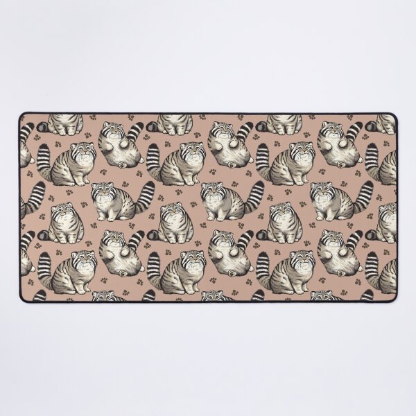 Vista previa del artículo con la obra «Patrón de lindos gatos Pallas mullidos n.° 3», diseñado y vendido por Marichkaart.