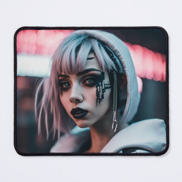 Item preview, Cybergoth Girl, Cyberpunk Photography, Poster Design designed and sold by Burn-Ego.