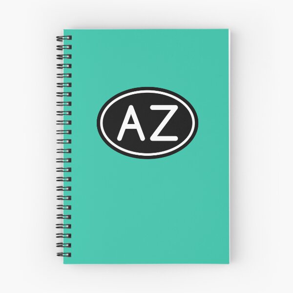 Item preview, AZ Initials Monogram Oval White Letters designed and sold by Jeallan Designs.