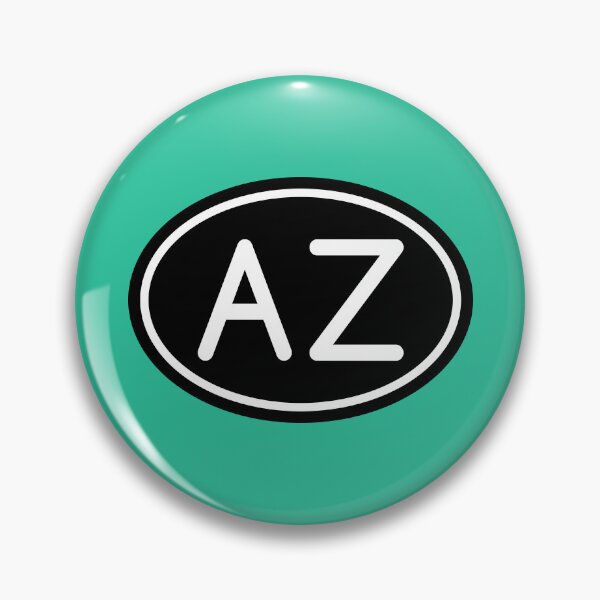 Item preview, AZ Initials Monogram Oval White Letters designed and sold by Jeallan Designs.