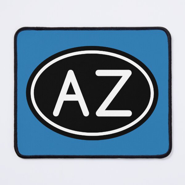 Item preview, AZ Initials Monogram Oval White Letters designed and sold by Jeallan Designs.