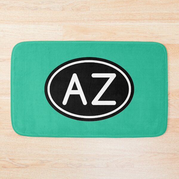 Item preview, AZ Initials Monogram Oval White Letters designed and sold by Jeallan Designs.