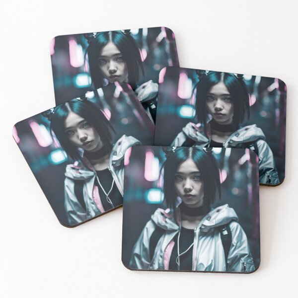 Item preview, Cyberpunk Girl, Street Photography, Poster Design designed and sold by Burn-Ego.