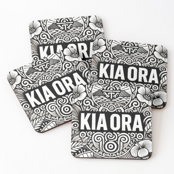 Item preview, Kia Ora Monochrome Design designed and sold by Customisedartnz.