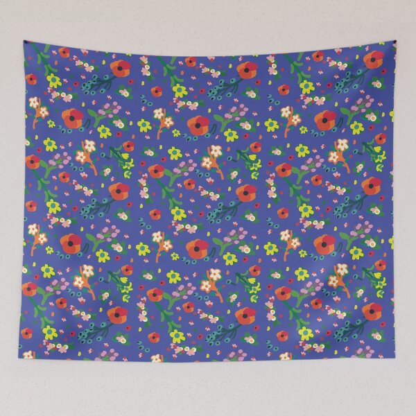 Item preview, Blue Floristic Modern and Minimal Pattern  designed and sold by Dalia Bieliūnaitė.
