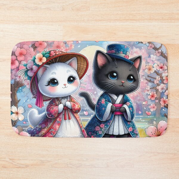 Item preview, Cats in an oriental garden designed and sold by NadyaMichaels.