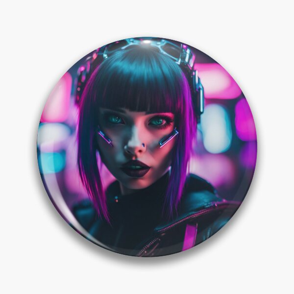 Item preview, Cyberpunk Enhanced Girl, Street Photography, Poster Design designed and sold by Burn-Ego.