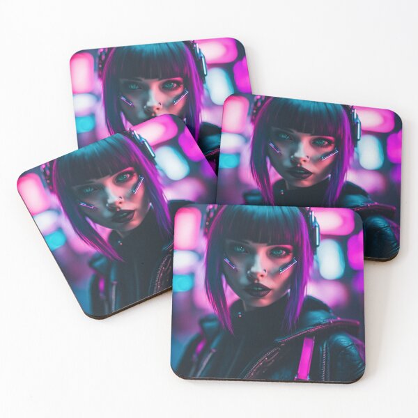 Item preview, Cyberpunk Enhanced Girl, Street Photography, Poster Design designed and sold by Burn-Ego.