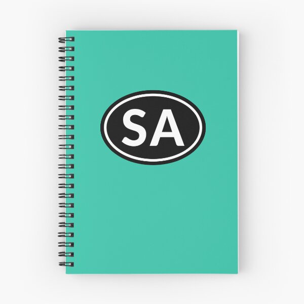 Item preview, SA Initials Monogram Oval White Letters designed and sold by Jeallan Designs.