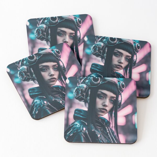 Item preview, Cyberpunk Helmet Girl, Street Photography, Poster Design designed and sold by Burn-Ego.